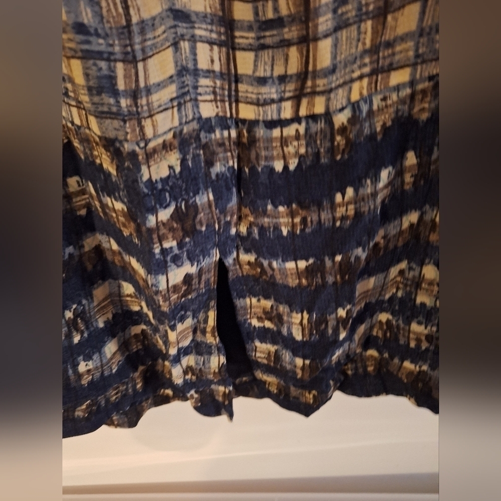 Vintage Carole Little Timeless Chic Navy Plaid Dress - Picture 4 of 6